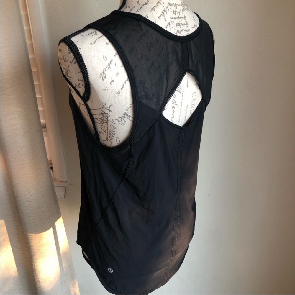 lululemon athletica Black sculpt Tank Top size 6